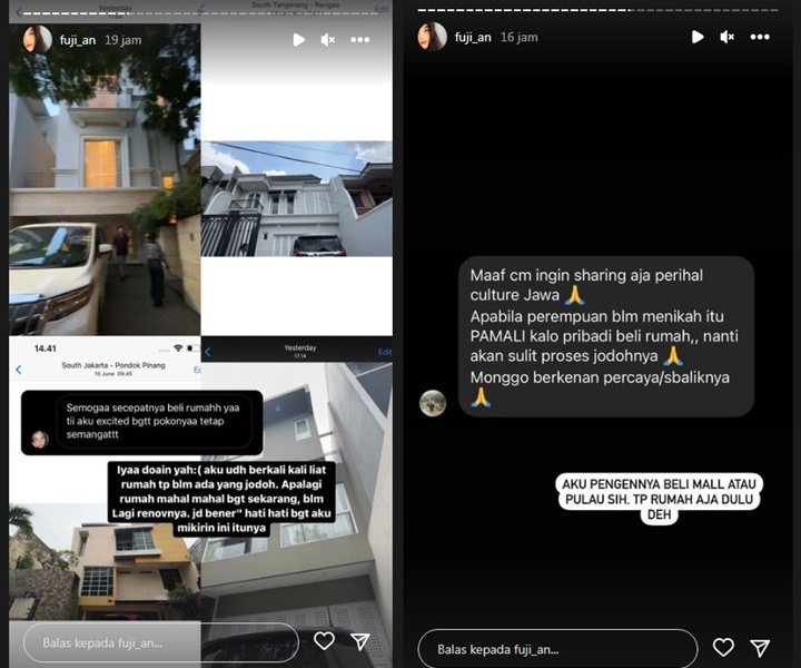 Jawaban Kocak Fuji An Kala Disinggung Perempuan Pamali Beli Rumah Sebelum Menikah