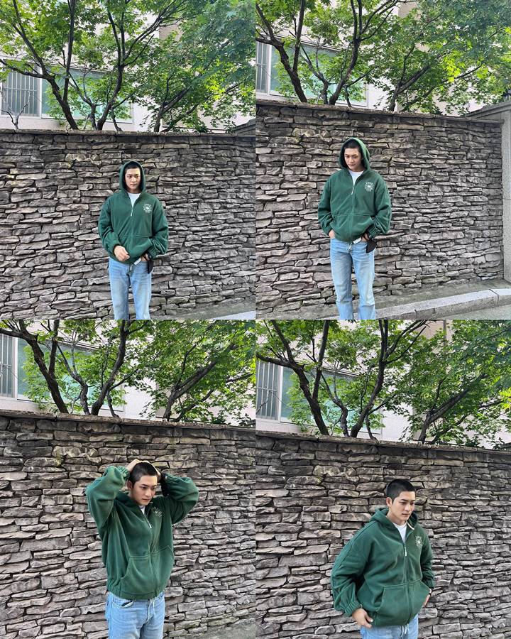 Kang Tae Oh Berangkat Wamil, Visual Habis Cukur Rambut Curi Fokus