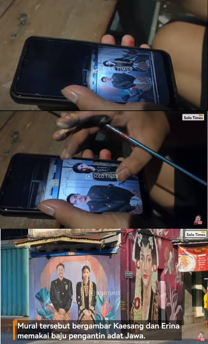 Kaesang-Erina Gudono Jadi Inspirasi Lukisan Mural, Fuji An Jawab Soal Pamali Beli Rumah-Topik Pagi
