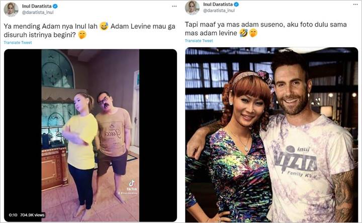 Adam Suseno Mendadak Dibandingkan Adam Levine, Inul Daratista Bereaksi