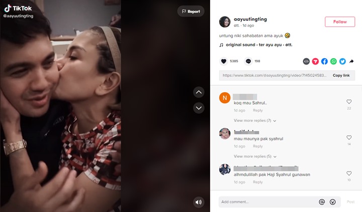 Video Saat Dicium Nikita Mirzani Kembali Viral, Reaksi Sahrul Gunawan Jadi Sorotan