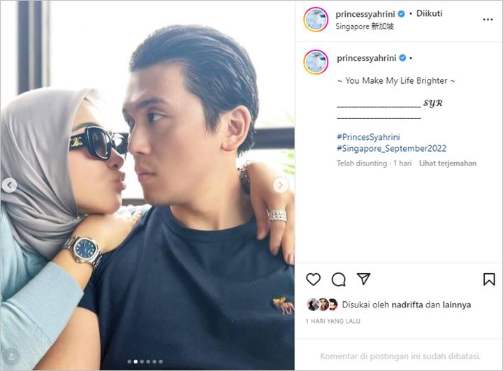 Syahrini Singgung Soal Kehidupan Saat Pamer Pose Mesra ke Reino Barack