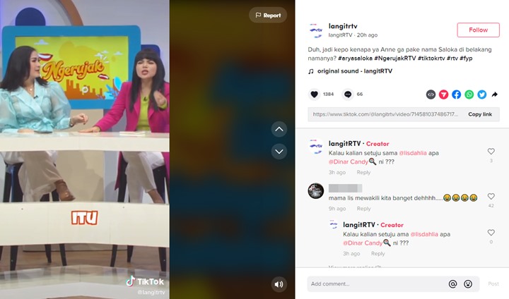Iis Dahlia Komentari Julid Rumah Tangga Arya Saloka dan Putri Anne