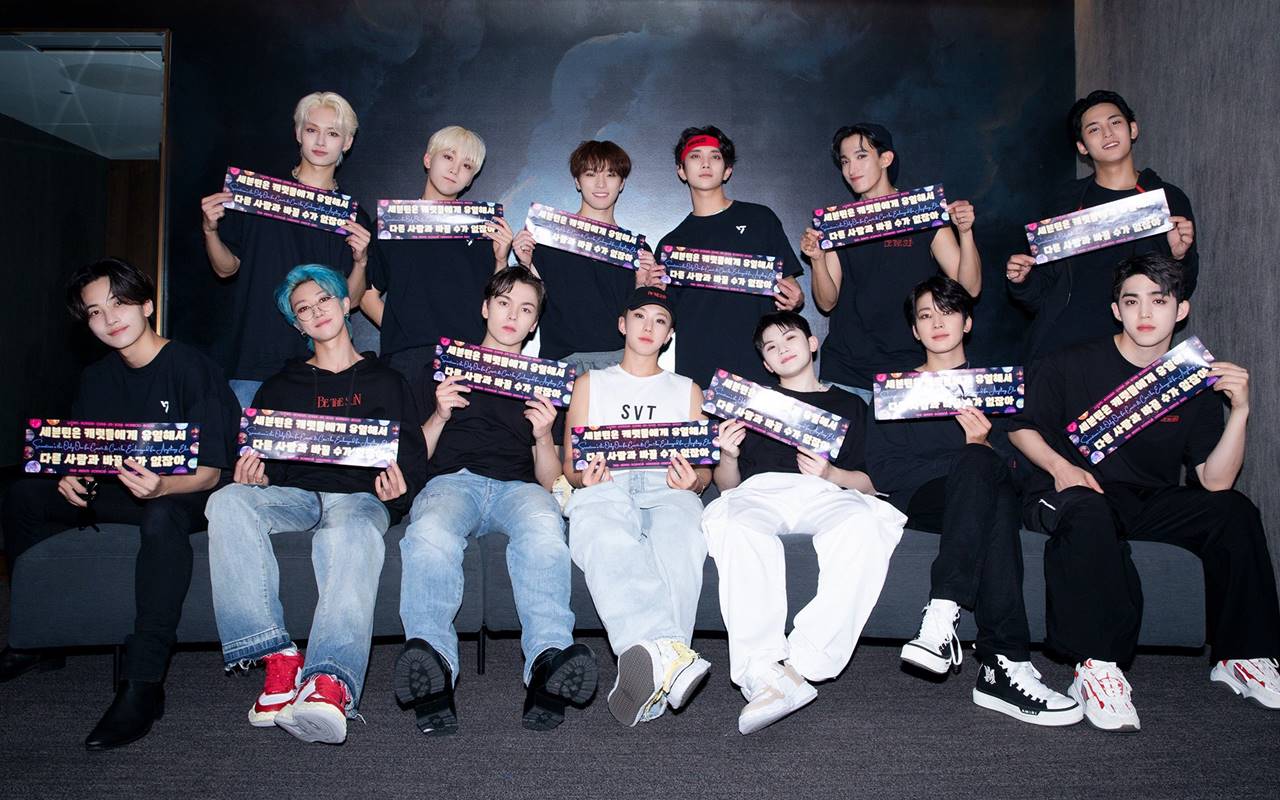 Lanjut Tur 'Be The Sun', SEVENTEEN Tampil Segar di Bandara Menuju Jakarta