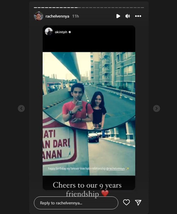 Rachel Vennya Ultah, Okin Unggah Foto Lawas: Happy Birthday My Forever Love Hate Relationship