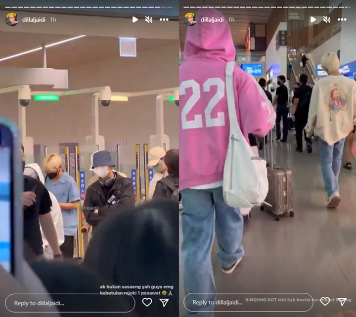 Bikin Iri, Dilla Adik Fadil Jaidi Satu Pesawat dengan Member SEVENTEEN OTW Jakarta