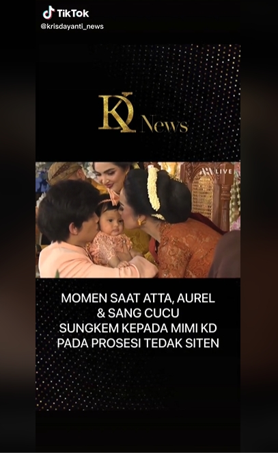 Momen Krisdayanti dan Aurel Hermansyah di Tedak Siten Ameena Ini Sukses Bikin Haru