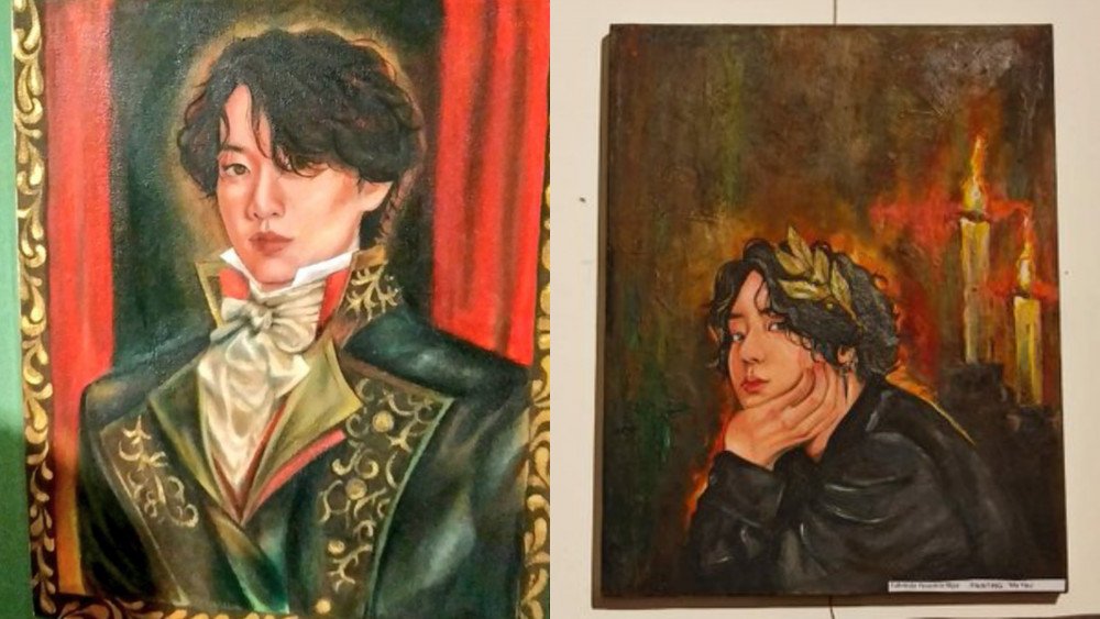 Bikin Heboh, Lukisan Bergambar Jungkook BTS di Pameran Seni Bangladesh Jadi Pusat Keramaian