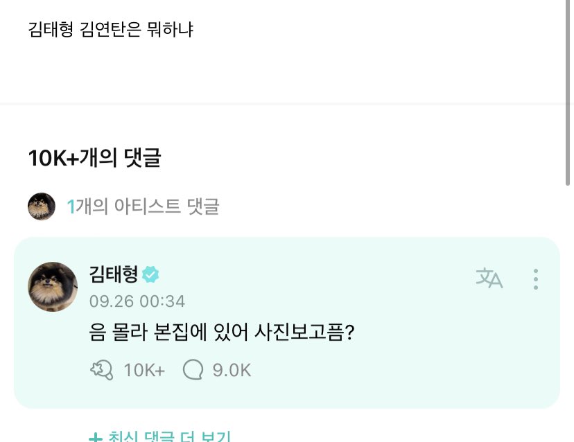 Weverse V BTS menyinggung anjing peliharaannya