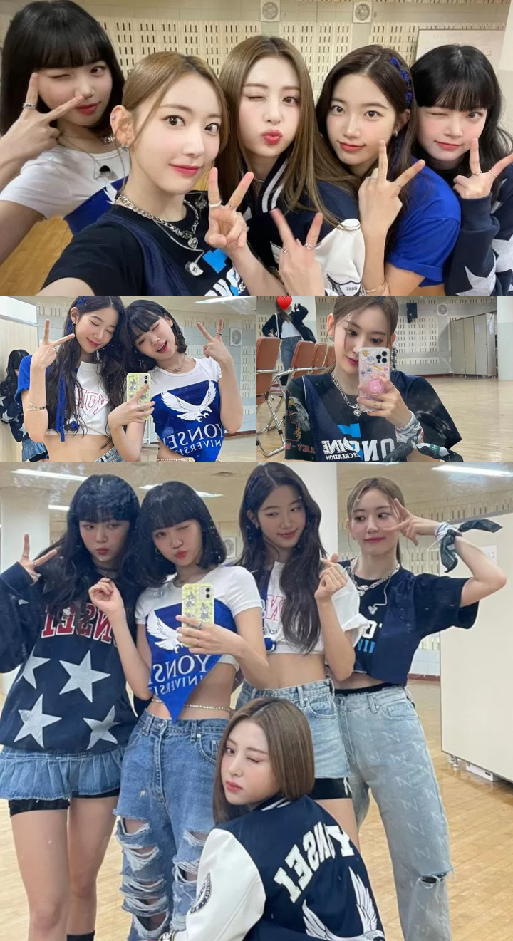 Outfit LE SSERAFIM di Festival Musik Universitas Yonsei Tuai Banyak Pujian