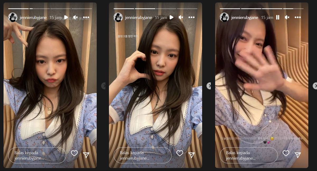 Penampilan Jennie di jumpa penggemar BLACKPINK