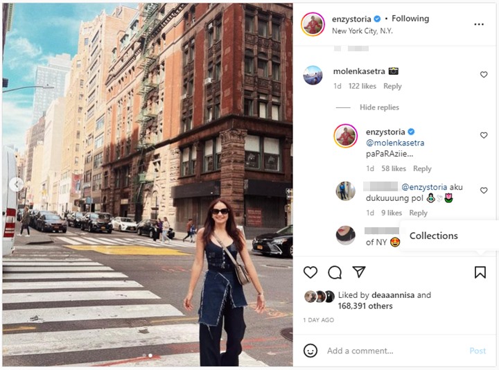 Diduga Pacaran, Momen Foto Cantik Enzy Storia Dikomentari Molen Kasetra Bikin Fans Heboh