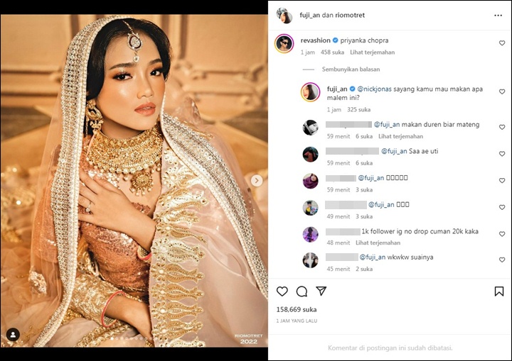 Fuji An Cantik Menawan Bak Priyanka Chopra, Komentar Halu Justru Bikin Ngakak