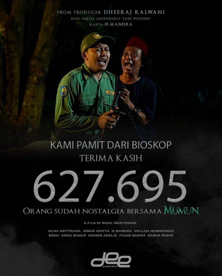 Turun Layar Setelah Ditonton Lebih dari 600.000 Orang 