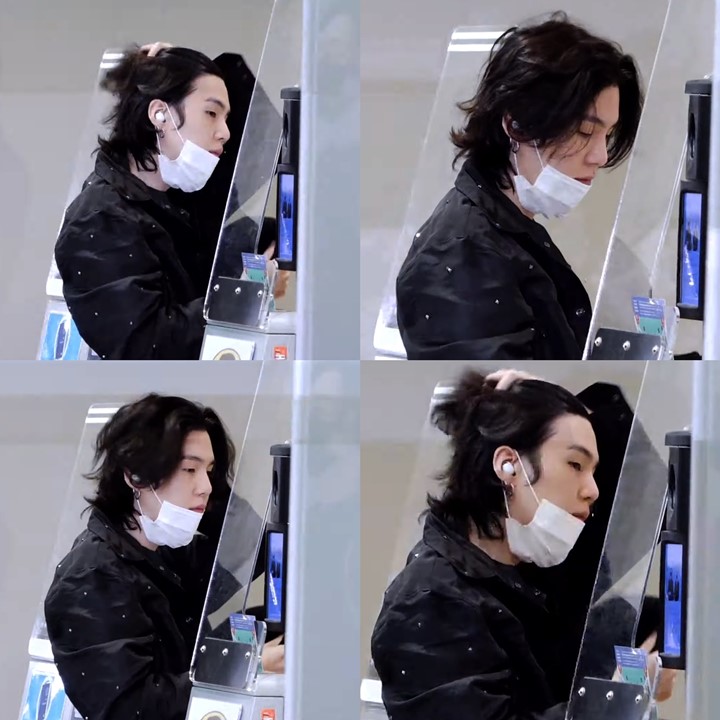 Belum Puas, Suga BTS Pamer Visual Paripurna Pasca Kibasan Rambut di Incheon Bikin Geger