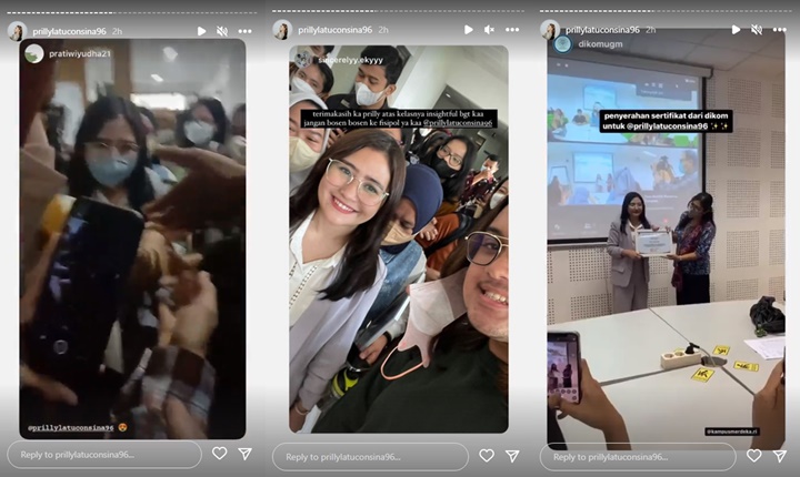 Prilly Latuconsina \'Digeruduk\' Mahasiswa Saat Ngajar di UGM, Penampilan Mirip Dosen Asli