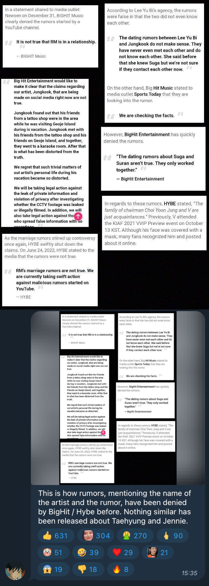 Penyebar Foto V BTS dan Jennie BLACKPINK Tanggapi Rilis Baru BigHit Music, Klaim Belum Ada Tindakan