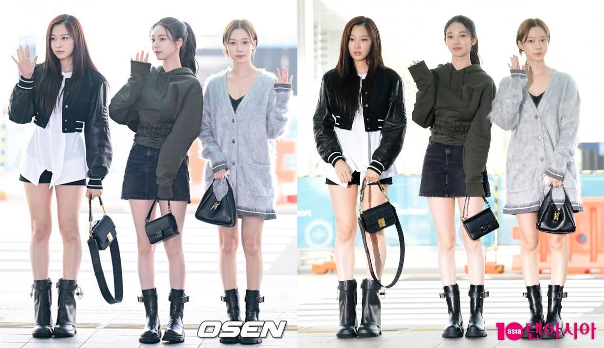 fashion airport baru aespa menuju Paris Fashion Week