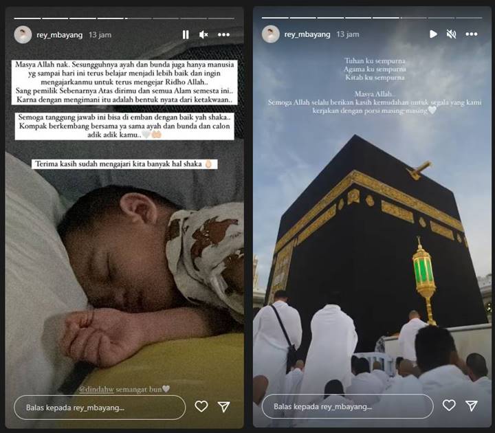 Rey Mbayang Tulis Pesan untuk Buah Hati, Singgung Soal Tanggung Jawab