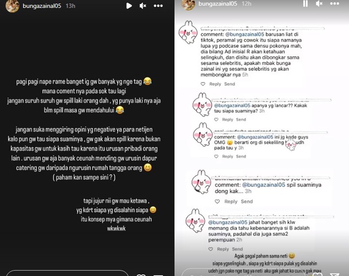 Bunga Zainal Ikut Dimaki Gegara Berteman dengan Devina Kirana yang Diduga Selingkuhan Rizky Billar