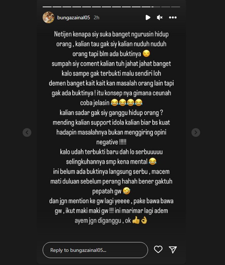 Bunga Zainal Ikut Dimaki Gegara Berteman dengan Devina Kirana yang Diduga Selingkuhan Rizky Billar