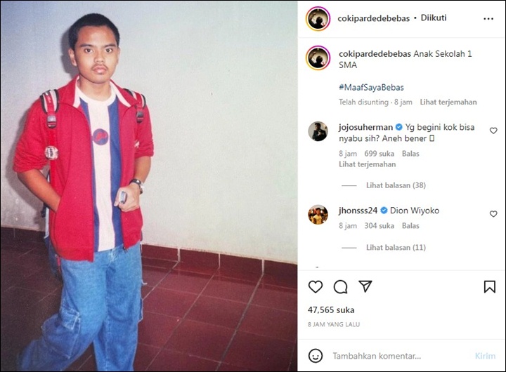 Potret Masa Remaja Coki Pardede Bikin Nama Dion Wiyoko Terseret