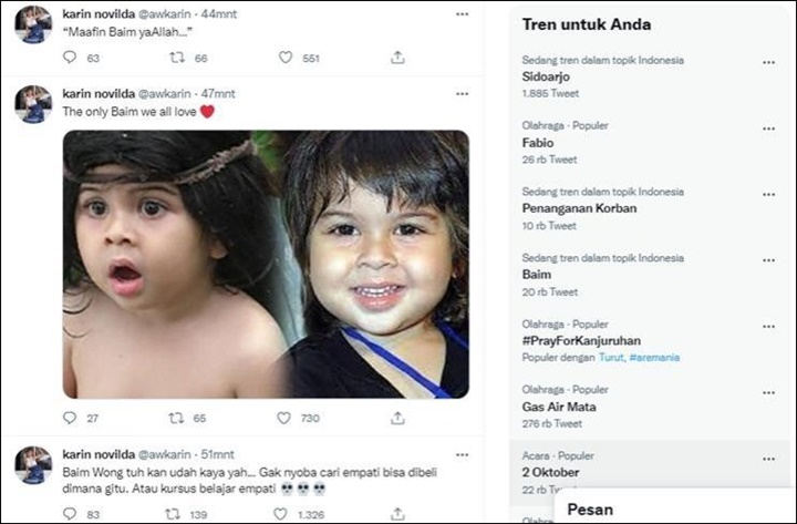 Kecam Konten Prank KDRT Baim Wong, Awkarin Layangkan Sindiran Bertubi-tubi