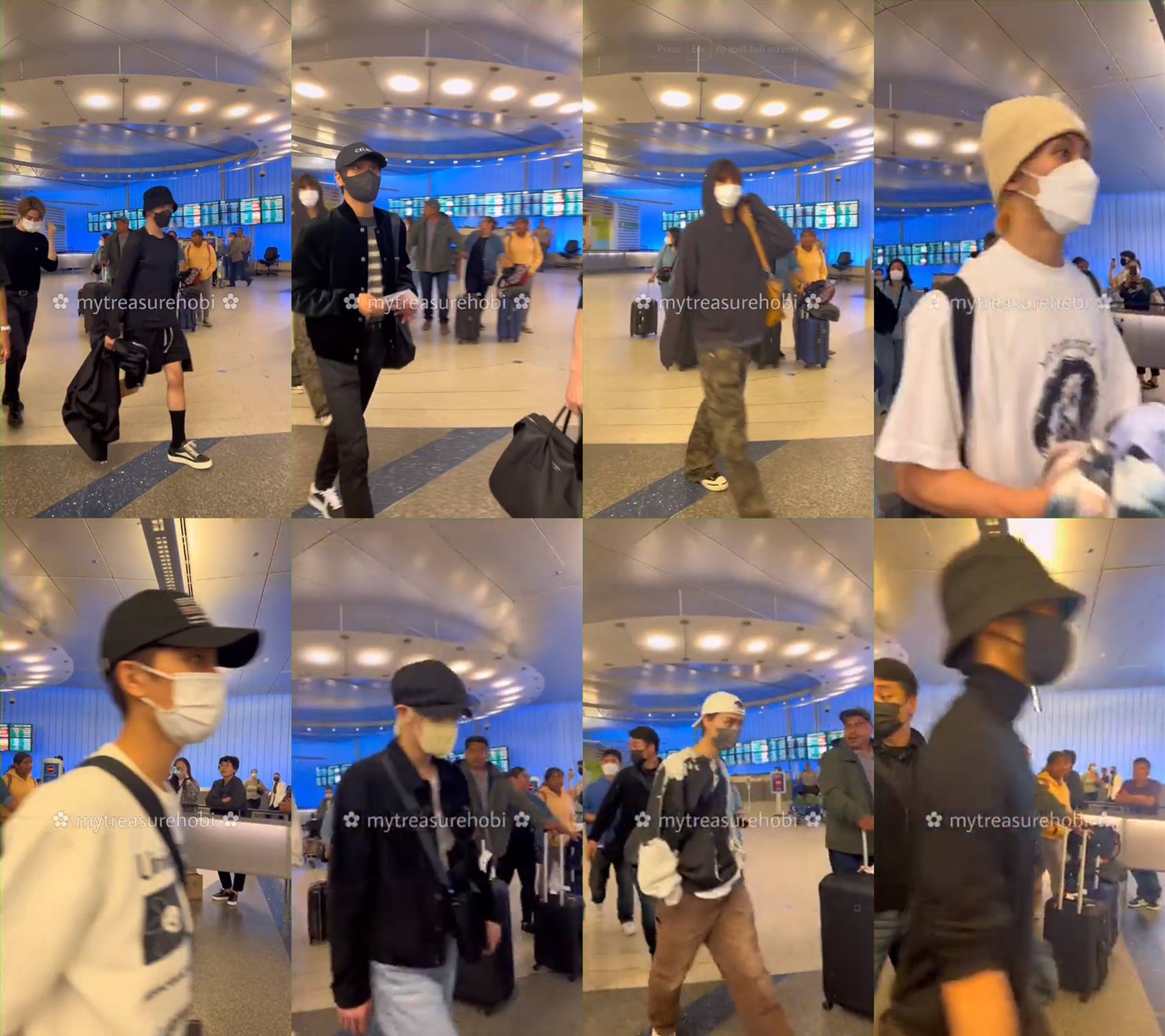 Para anggota NCT 127 setelah sampai Los Angeles