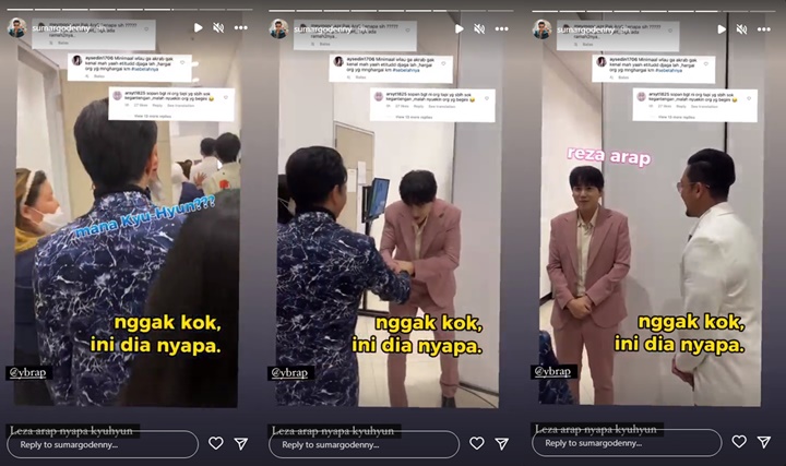 Denny Sumargo Sebar Bukti Reza Arap Ramah Banget ke Kyuhyun SuJu
