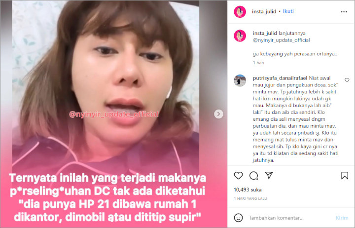 Denise Chariesta Bongkar Alasan Tak Ketahuan Saat 4 Tahun Jadi Selingkuhan