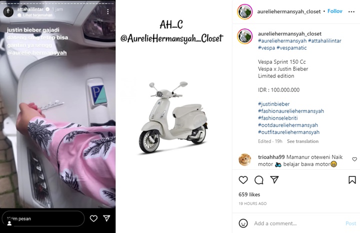 Aurel Hermansyah Dihadiahi Barang Mirip Milik Tiara Andini, Harganya Fantastis