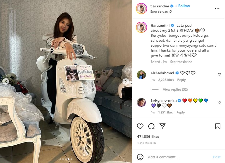 Aurel Hermansyah Dihadiahi Barang Mirip Milik Tiara Andini, Harganya Fantastis