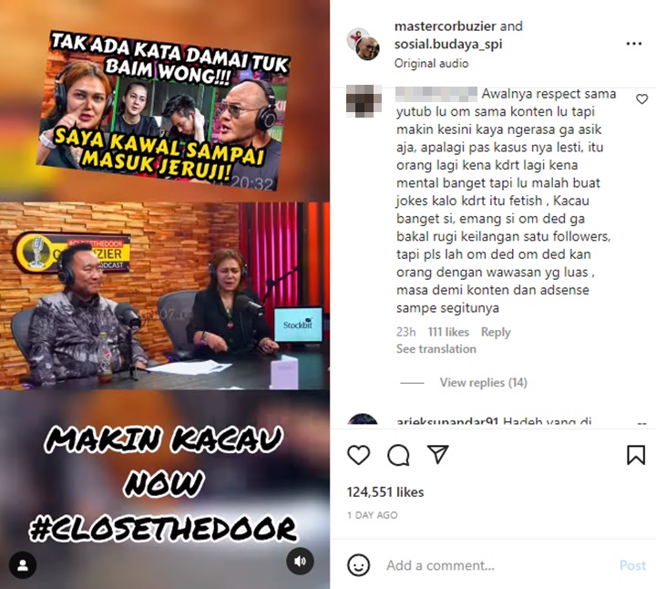 Deddy Corbuzier Banjir Kritik Gegara Dianggap Terlalu Sudutkan Baim Wong