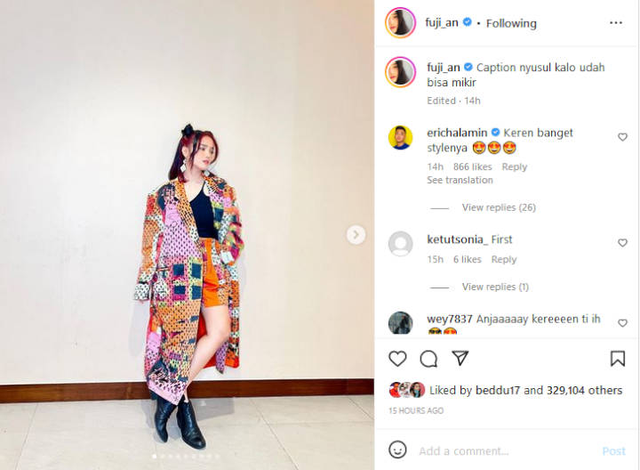 Penampilan Kece Fuji An Kenakan Busana Garapan Desainer Ternama Curi Perhatian