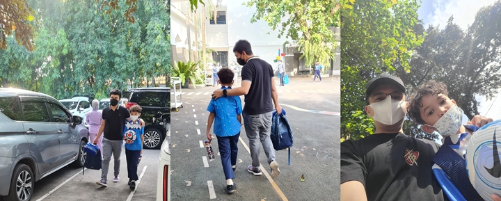 Rutin Antar Anak Sekolah