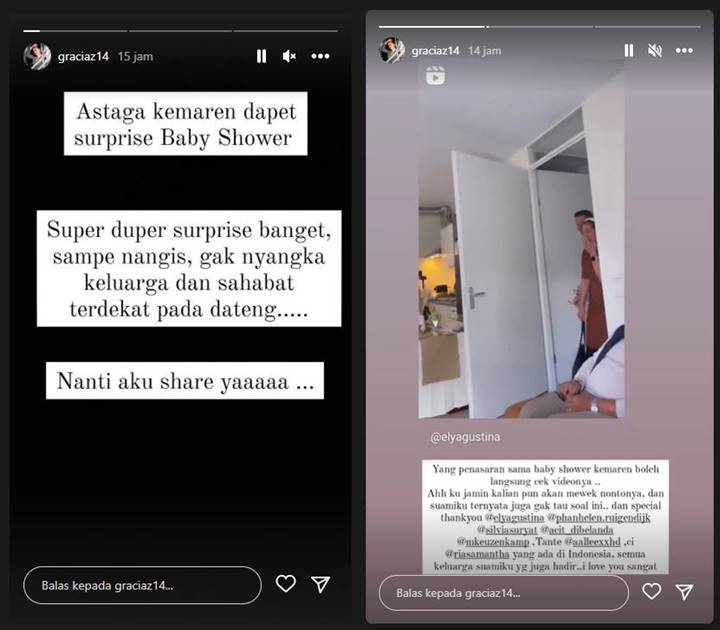 Gracia Indri Sampai Nangis Dapat Kejutan Baby Shower, Intip Videonya!