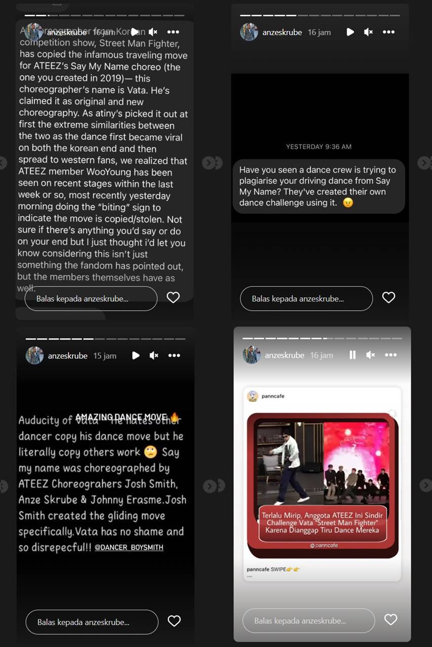 Pernyataan koreografer ATEEZ terkait dengan plagiat Vata