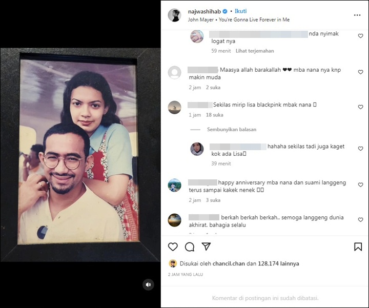 Najwa Shihab Rayakan Ultah Pernikahan ke-25, Foto Jadul Dipuji Mirip Lisa BLACKPINK