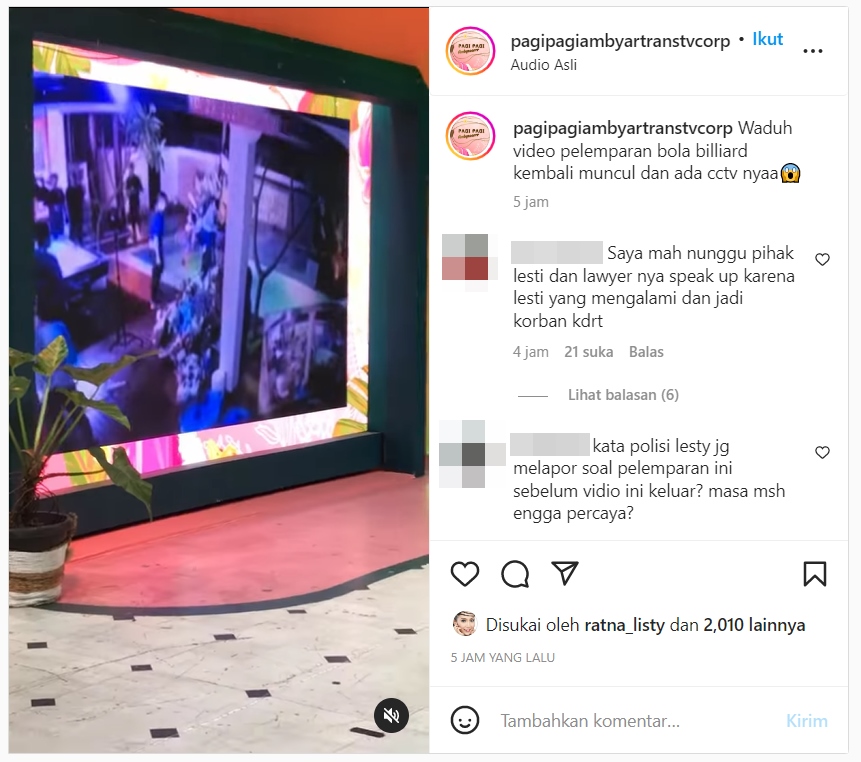 Iis Dahlia Sebut Cewek yang Ada di CCTV Bukan Lesti Kejora