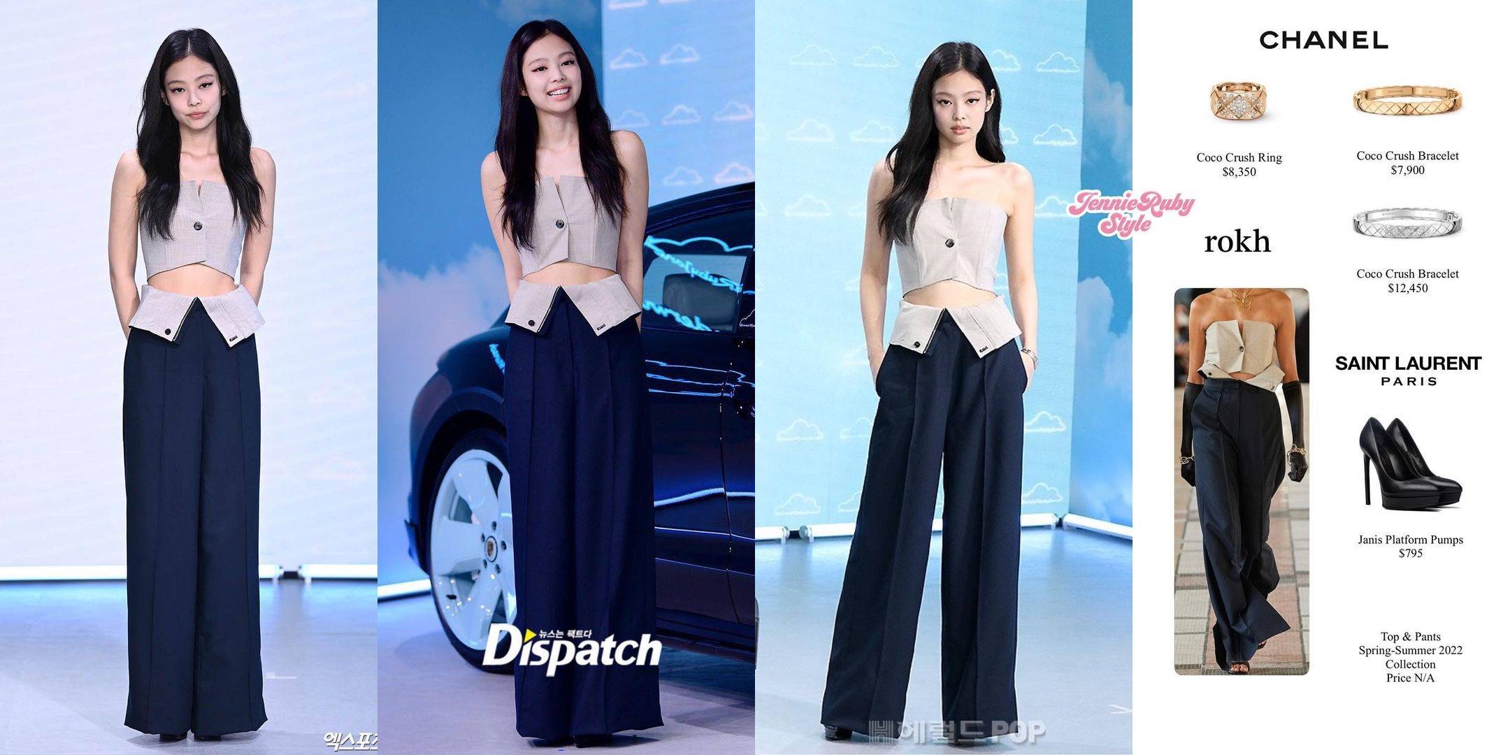 Potret Jennie BLACKPINK pada acara peresmian kolaborasi dengan mobil mewah Porsche