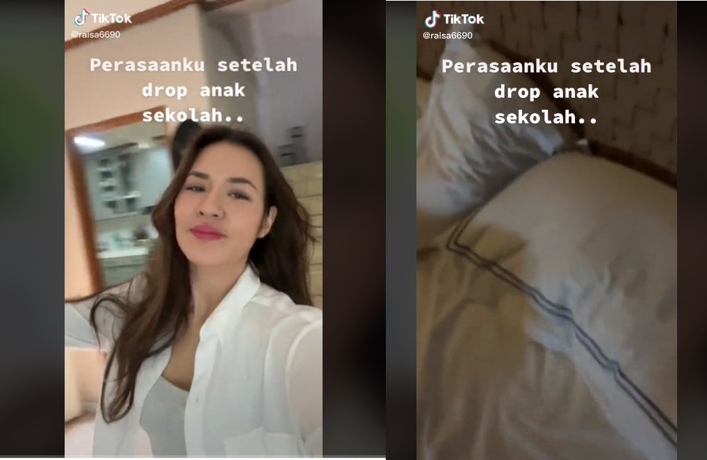 Kebiasaan Raisa Usai Antar Anak Sekolah Terbongkar, Relate!