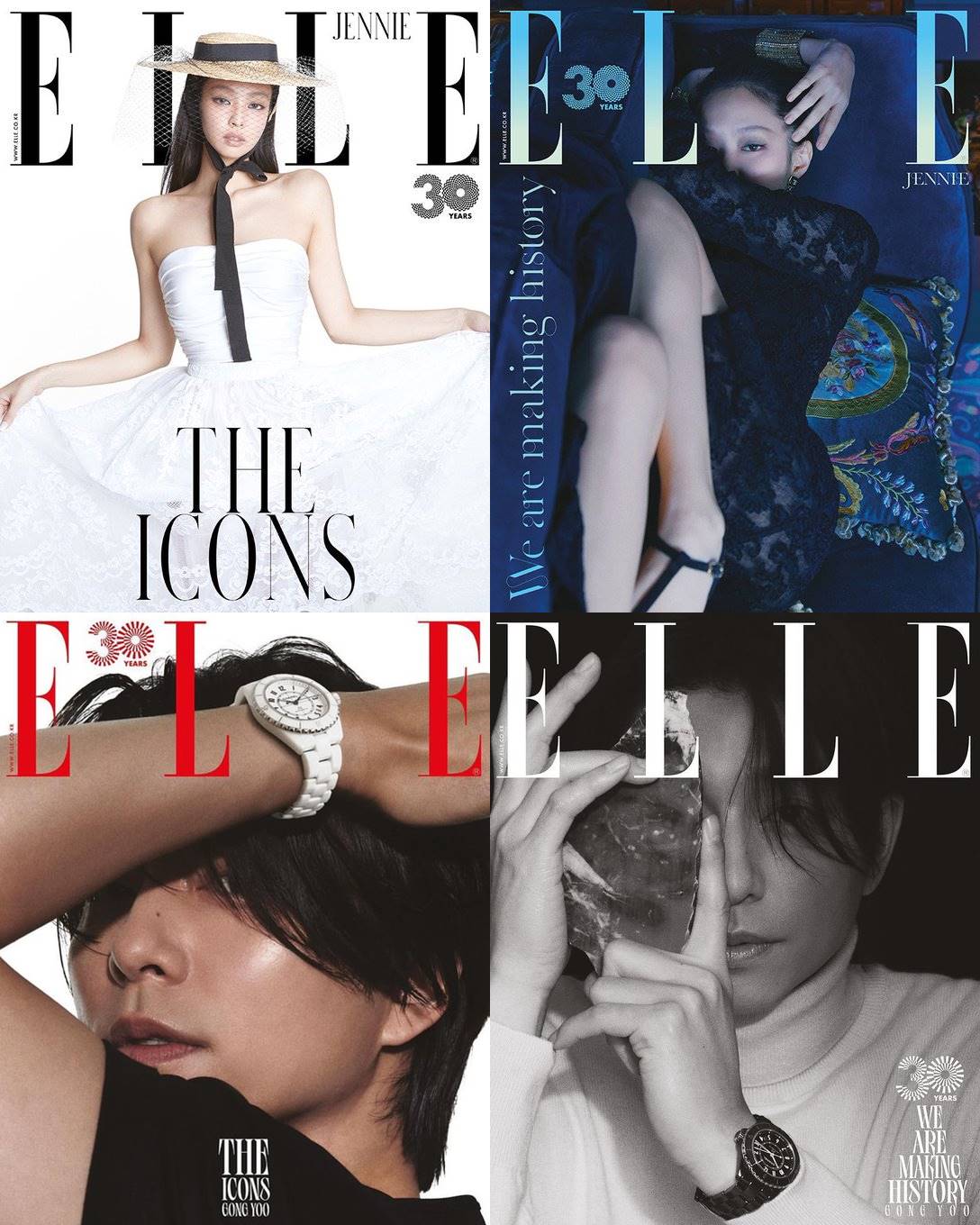 Jennie BLACKPINK dan Gong Yoo di Elle Korea