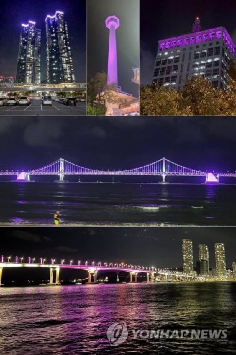 Knetz Akui Takjub Lihat Kota Busan Disulap Jadi Serba Ungu Jelang Konser Gratis BTS