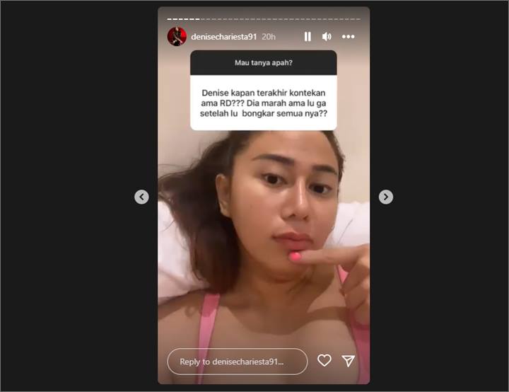 Bikin R Marah, Denise Chariesta Disalahkan Gara-gara Kirim Bunga Papan