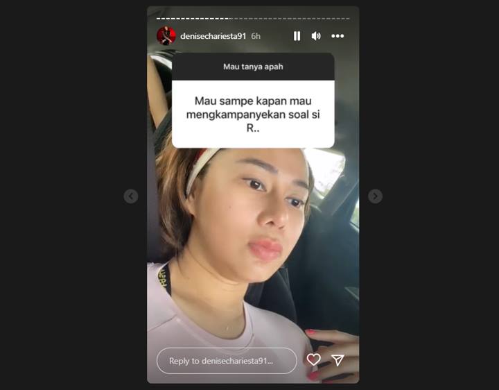 Ingin Hati Plong, Denise Chariesta Ungkap Batasan Bakal Stop Bersuara Soal R