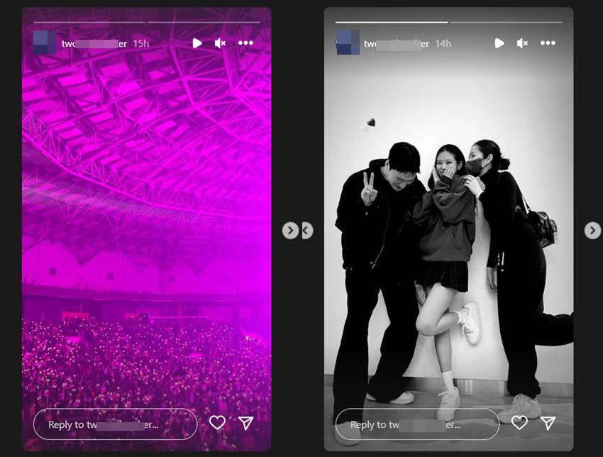 Potret pria diduga teman V BTS foto bareng Jennie di konser BLACKPINK