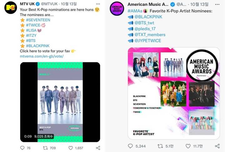 BLACKPINK-BTS Langganan Masuk Nominasi Ajang Penghargaan Barat, Idol SM Jadi Pembahasan