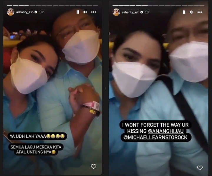 Bikin Baper, Ashanty-Anang Hermansyah Nempel Terus Kala Nge-Date Nonton Konser