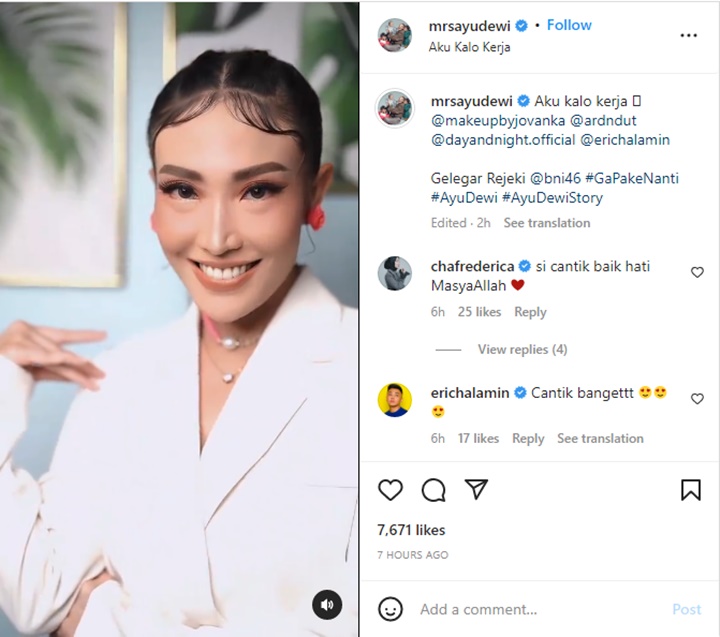 Ayu Dewi Pancarkan Aura Mahal Tampil Sebagai Wanita Karier, Dipuji Selangit