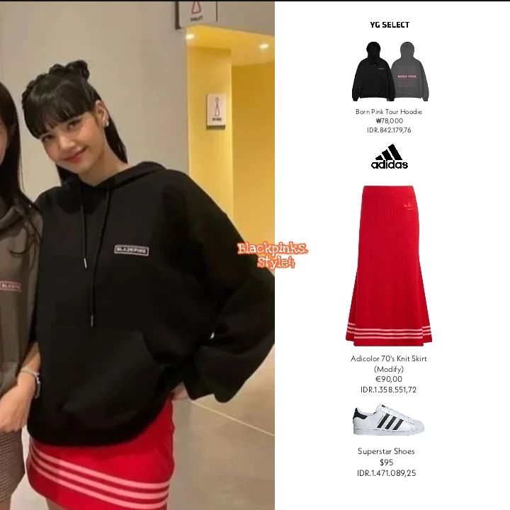 Detail outfit yang dikenakan Lisa di encore konser BLACKPINK
